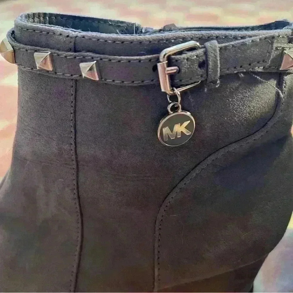 Michael Kors studded grey booties